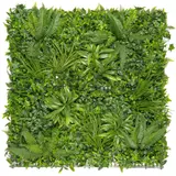 Kép 1/2 - Nortene Vertical Tropic zöldfal trópusi növényekkel, zöld, 1x1m