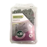 Kép 3/3 - Nortene Fixatex rögzítő kapocs szőtt árnyékoló hálóhoz, szürke, 6.8cm, 20db