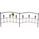 Kép 2/3 - Nortene ROYAL BORDER fém ágyásszegély, barna, 0,4x1m