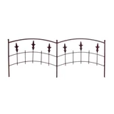 Kép 1/3 - Nortene ROYAL BORDER fém ágyásszegély, barna, 0,4x1m