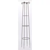 Kép 1/4 - Nortene OBELISK oszlop alakú növénytámasz, barna, 2m