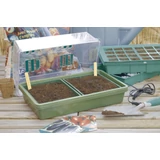 Kép 3/5 - Nortene Heating Grow fűthető mini üvegház, 39x25x20cm
