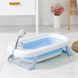 Kép 5/5 - Összecsukható babakád hálóval, kék