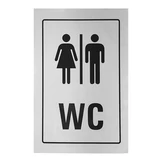 Kép 1/2 - SB öntapadós WC matrica, női/férfi WC, 12x8cm