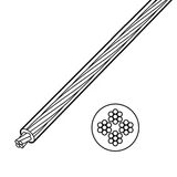 Kép 2/3 - Ruhaszárító drótkötél, d=3, 20m