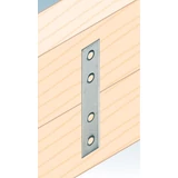 Kép 2/2 - Összekötő lemez, inox, 80x15x2mm 