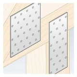 Kép 2/2 - Perforált összekötő lemez, horganyzott, 40x80x2mm