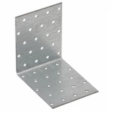 Kép 1/2 - Perforált sarokösszekötő lemez, horganyzott, 100x100x80x2mm 