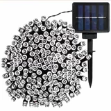 Kép 6/9 - 100 LED-es napelemes kerti fényfüzér, hideg fehér, 10m