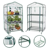 Kép 3/4 - Mini melegház, mobil, fém-PVC, 69x49x126cm