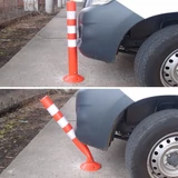 Kép 2/4 - Terelőoszlop, műanyag, narancssárga, 5db