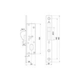 Kép 2/2 - Betétes portálzár 1680HP kampós 3cm 