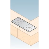 Kép 3/3 - Összekötő lemez, fekete, 100x35x2.5mm