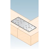 Kép 2/2 - Összekötő lemez, horganyzott, 100x35x2.5mm