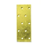 Kép 1/2 - Perforált összekötő lemez, sárga horganyzott, 40x80x2mm