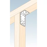 Kép 2/2 - Erősített sarokösszekötő lemez, horganyzott, 172x105x90x3mm