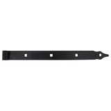 Kép 1/2 - Csapos kapupánt, erősített, fekete, d=13, 400x35x/4mm 