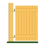 Kép 2/2 - Becsavarozható pántcsap, horganyzott, d=16x106mm