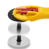 Kép 3/3 - Olfa RTY-2C/Yellow textilkés, sárga, 45mm 