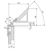 Kép 3/3 - Metallkraft FSBM 1020-20 S2 kézi lemezhajlító gép, dupla szegmenses 1020/2mm/135°