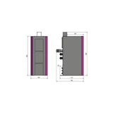 Kép 2/2 - Optimum GU 1 csiszológép állvány, 400V, ciklon elszívóval