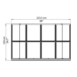 Kép 5/6 - Palram Herald 2230 bővíthető bejárati előtető, 223.5x139x33cm