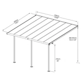 Kép 7/7 - Palram Sierra 4200 alumínium pergola, fehér, 3x4.25m