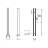 Kép 2/3 - Palram Arcadia Alpine Kit kiegészítő tartópillérek, 2db