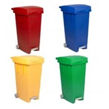 Kép 2/2 - 80 Literes szelektív kuka - Kék pedálos