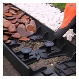 Kép 2/5 - Hajlítható zöld műanyag ágyásszegély 80x4.5cm