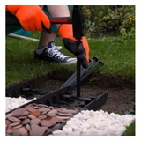 Kép 3/5 - Hajlítható zöld műanyag ágyásszegély 80x4.5cm