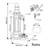 Kép 2/3 - ROMA állókút