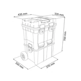 Kép 3/8 - Patrol WheelBox HD gurulós szerszámosláda (71x50x35cm)