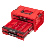 Kép 4/5 - Qbrick System PRO Drawer 3 szerszámosláda, piros, 450x310x244mm