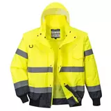 Kép 3/4 - Portwest C465 Hi-Vis Kontraszt láthatósági bomber dzseki, sárga-kék, S