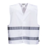 Kép 1/2 - Portwest F474 láthatósági mellény, fehér, L-XL