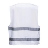 Kép 2/2 - Portwest F474 láthatósági mellény, fehér, L-XL