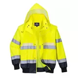 Kép 2/3 - Portwest G465 Glowtex 3in1-ben láthatósági kabát, sárga, 2XL