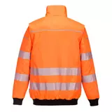 Kép 2/2 - Portwest PW302 Hi-Vis 3in1 láthatósági pilóta kabát, narancs-fekete, L