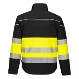 Kép 2/2 - Portwest PW375 Hi-Vis Class 1 Softshell láthatósági kabát, sárga-fekete, 3XL