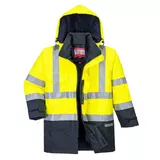 Kép 1/2 - Portwest S779 Hi-Vis Multi Protection antisztatikus és lángálló kabát, sárga, 3XL