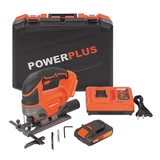 Kép 1/11 - PowerPlus POWDP25310 akkus dekopírfűrész szett, 20V (1db 2Ah akkuval és töltővel)