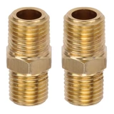 Kép 1/3 - PowerPlus POWAIR0256 dupla csatlakozó, külső menettel 1/4&quot;x1/4&quot;