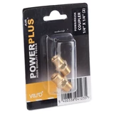 Kép 3/3 - PowerPlus POWAIR0256 dupla csatlakozó, külső menettel 1/4&quot;x1/4&quot;