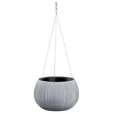 Kép 1/2 - Prosperplast Beton Bowl WS kaspó, műanyag, függő, 238x161mm, szürke