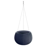 Kép 1/2 - Prosperplast Splofy Bowl WS kaspó, műanyag, függő, 290x195mm, antracit