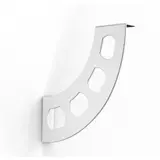 Kép 2/2 - Boomerang polctartó 180x190mm (fehér)