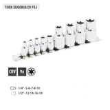 Kép 2/2 - Festa Torx dugókulcs készlet 5-18mm, 9 részes