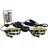 Kép 1/11 - Retlux RLS 102 LED szalag, színes, 15db LED, USB, 50cm, 2db