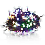 Kép 2/4 - Retlux RXL 224 beltéri-kültéri cherry fényfüzér, színes, zöld kábel, 200LED, 20m